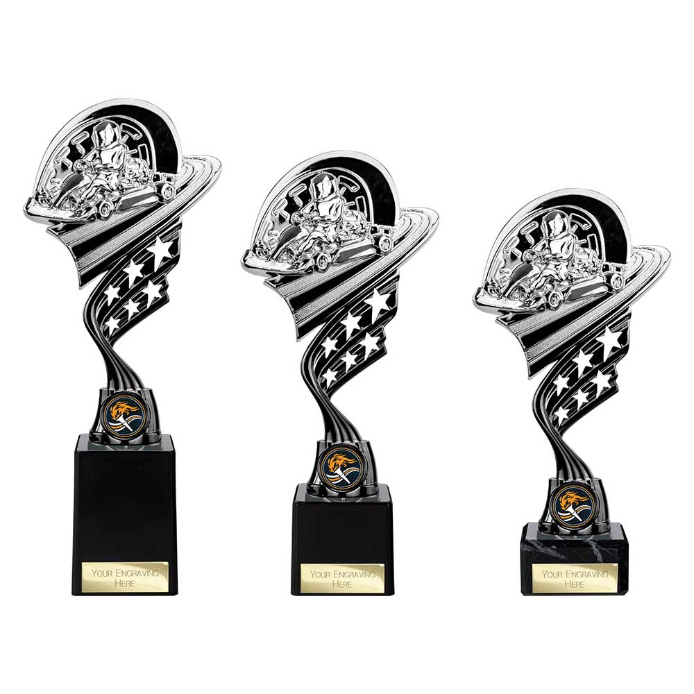 Innov8 Go Kart Trophy Silver and Black Innov8 Go Kart Trophy Silver and Black Trophy HQ 2