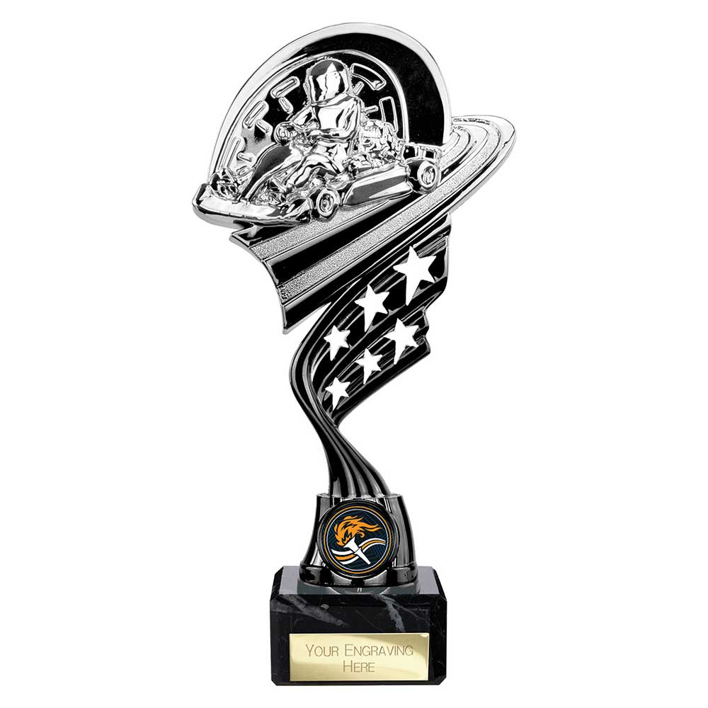 Innov8 Go Kart Trophy Silver and Black Innov8 Go Kart Trophy Silver and Black Trophy HQ 1