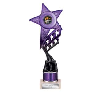 Innov8 Multi Award Tube Trophy Purple and Black Innov8 Multi Award Tube Trophy Purple and Black Trophy HQ 1