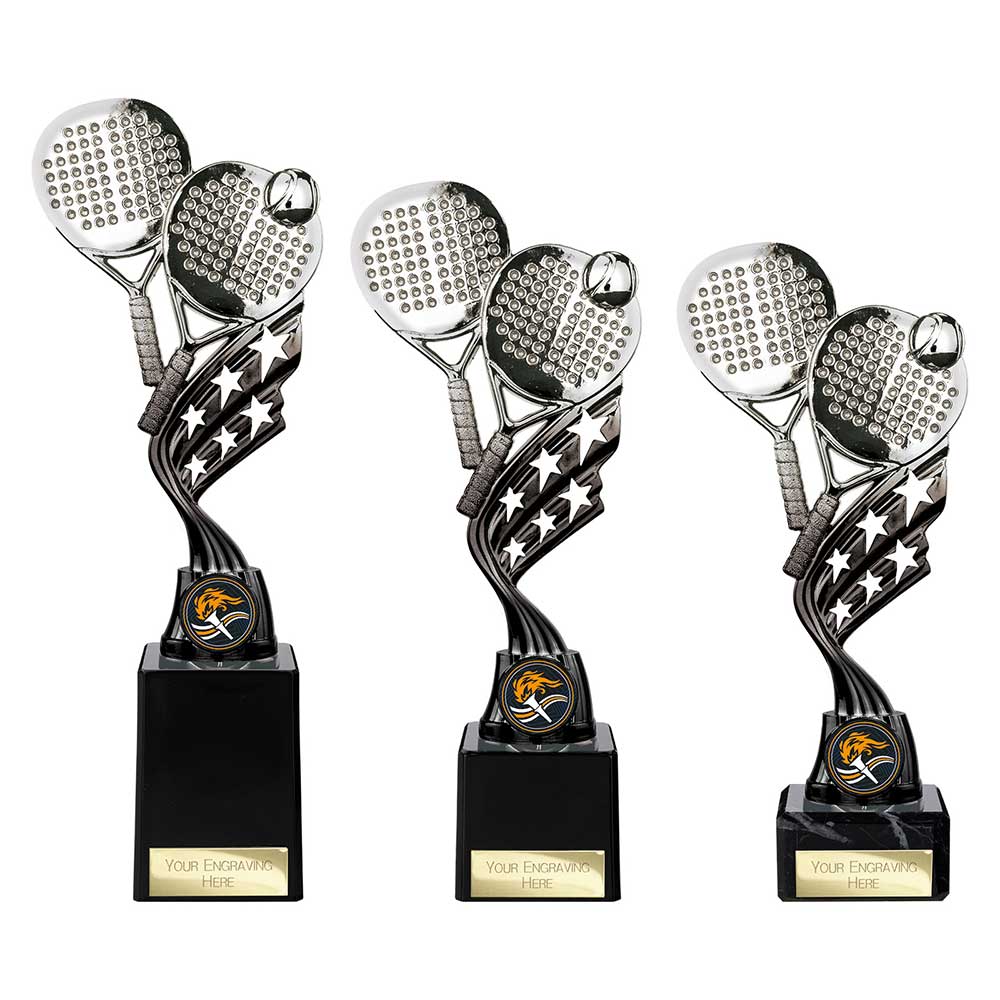 Innov8 Padel Plastic Trophy Silver and Black Innov8 Padel Plastic Trophy Silver and Black Trophy HQ 2