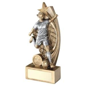 Star Striker Female Football Trophy Star Striker Female Football Trophy Trophy HQ 3