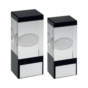 CLEAR/BLACK GLASS BLOCK WITH LASERED RUGBY IMAGE WITH PLATE – 4in CLEAR/BLACK GLASS BLOCK WITH LASERED RUGBY IMAGE WITH PLATE – 4in Trophy HQ 2
