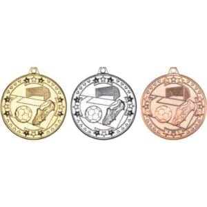 Tri Star Football Medal Tri Star Football Medal Trophy HQ 2